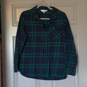 Blue and green flannel.